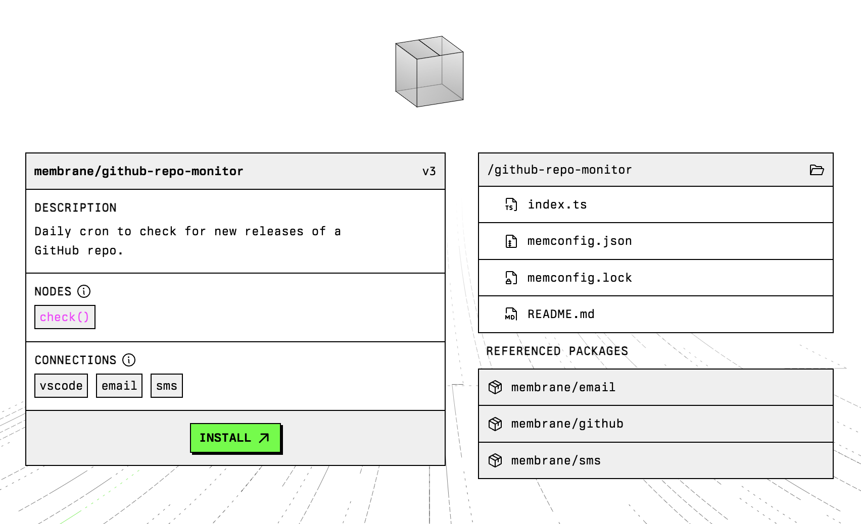 Improved package share page